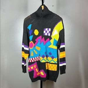 J.P. Williams Vintage Colorful Geometric Sweater